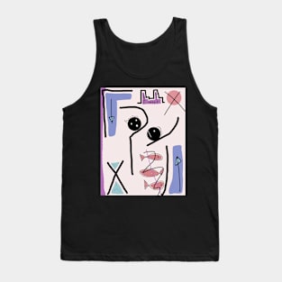 Kids Lost in the City Stick Figure Tank Top